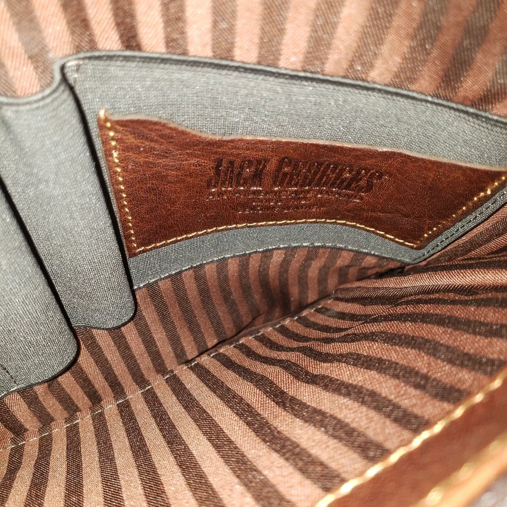 Jack Georges Voyager Convertible Brown Full Grain Leather Backpack